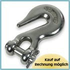 Ankerkettensicherungshaken Edelstahl A4-AISI 316 für 10 mm Kette, Bruchsicherheitsbefestigung, Schutz vor Ausrauschen bei Wind