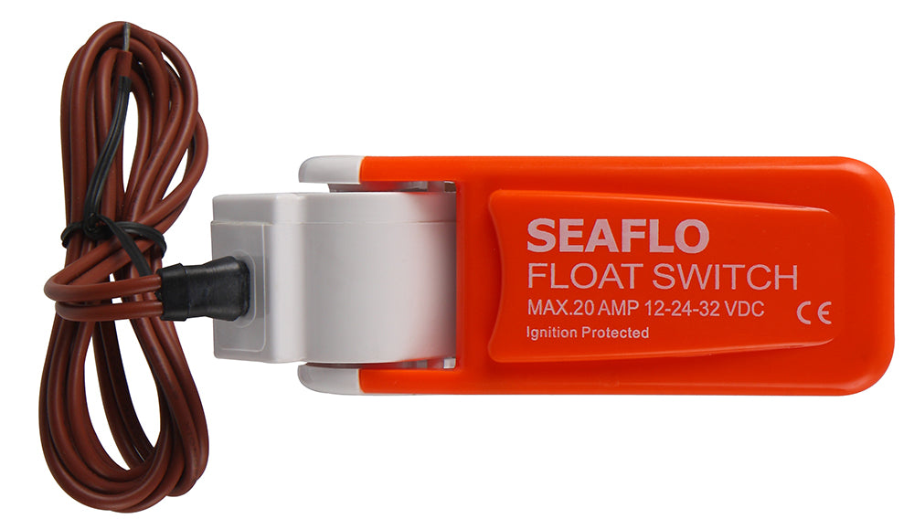 SEAFLO float switch mercury-free ABS, bilge pump switch, impact-resistant material for basement monitoring