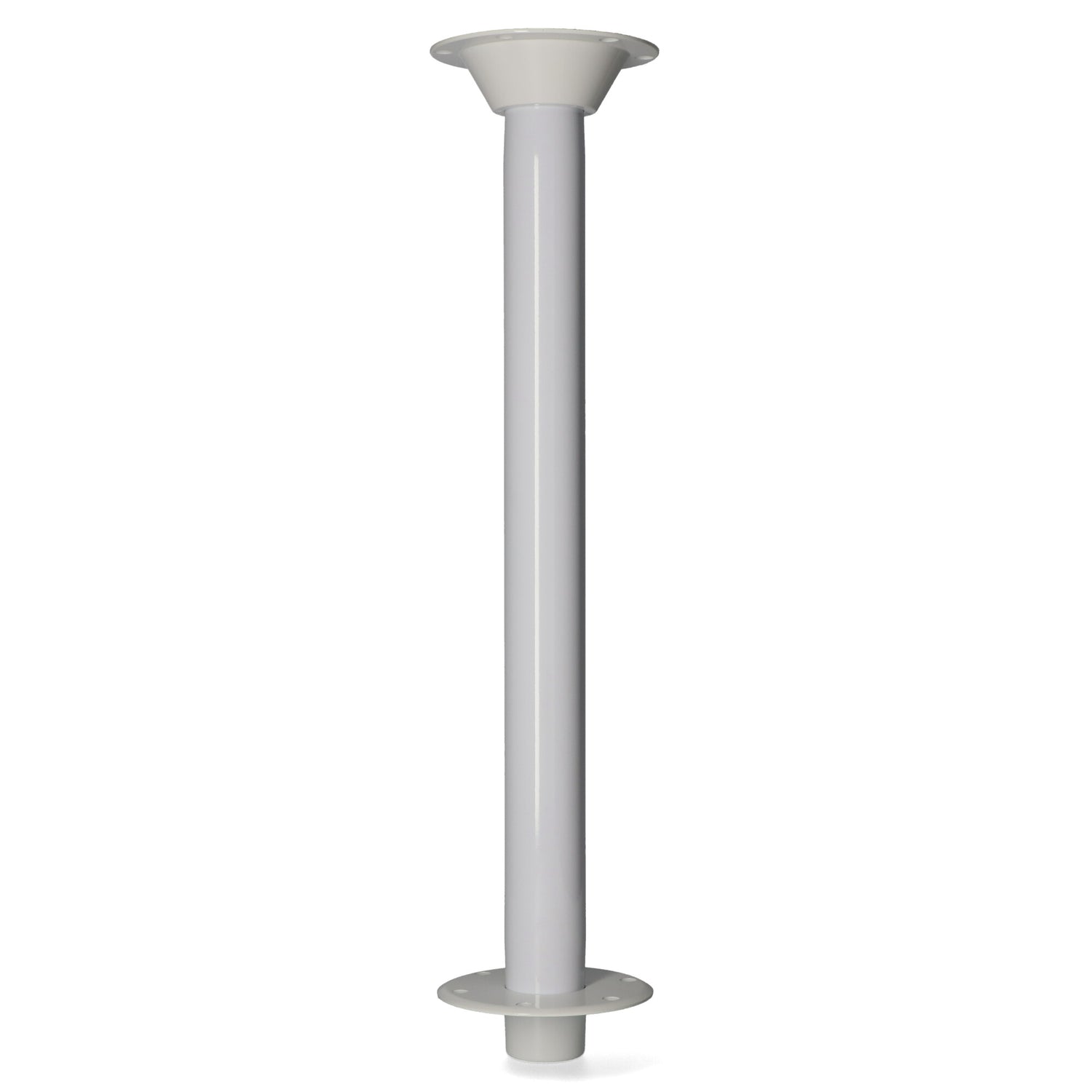 Tischträgerkomplettset - Aluminium eloxiert, Tischrohre 60 mm Durchmesser, vielfältige Ausführungen verfügbar - 60 - 80 cm (Optional mit Abdeckstopfen)