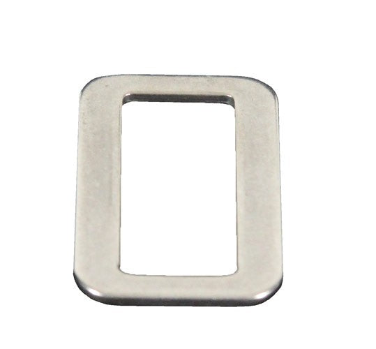 Belt buckle made of stainless steel V4A, material thickness 3 mm, belt closure, AISI 316, for life jackets and lifebelts