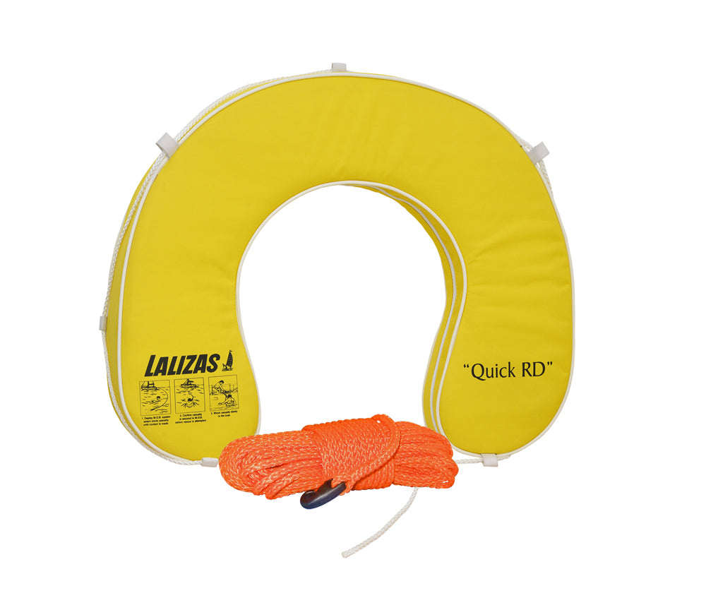 Horseshoe lifebuoy "Quick RD" 145 N - buoyancy, floating lifebuoy, selectable colors - orange, white, yellow (optional with leash)