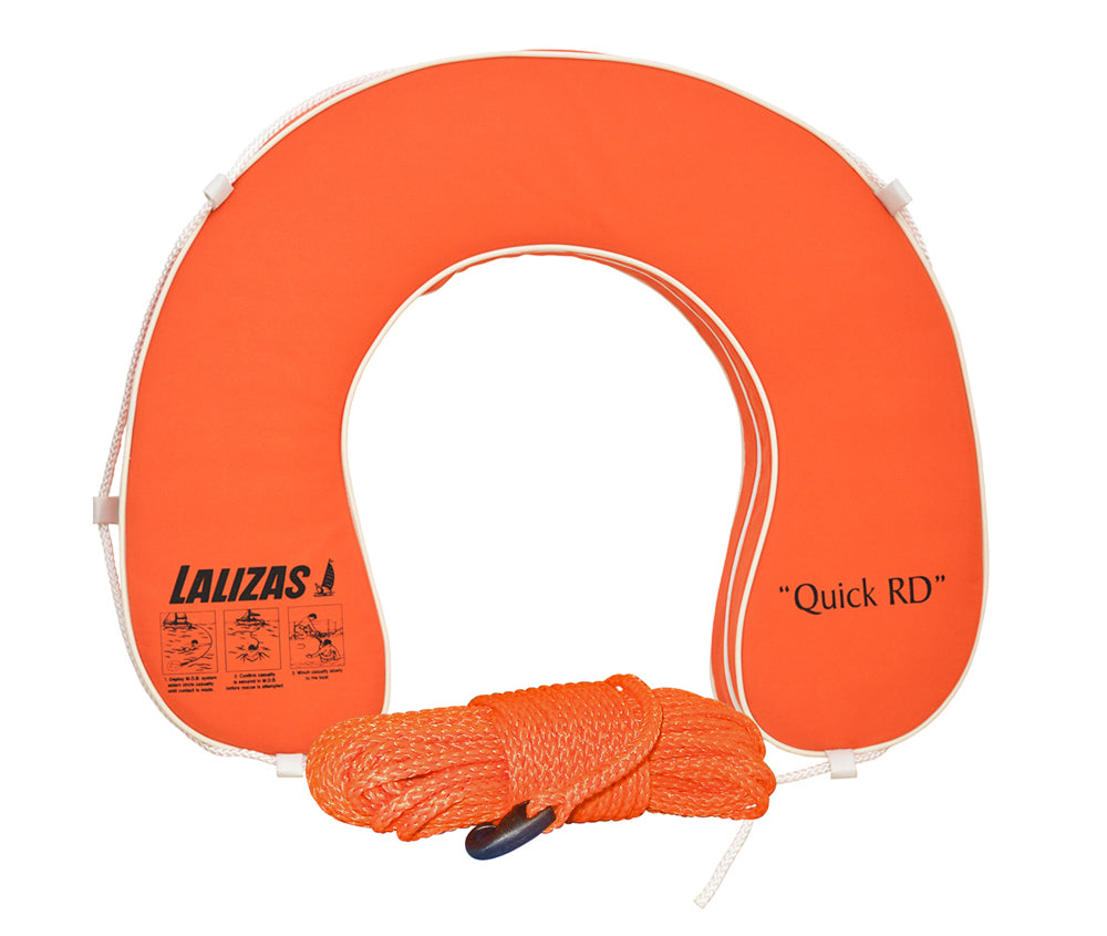 Horseshoe lifebuoy "Quick RD" 145 N - buoyancy, floating lifebuoy, selectable colors - orange, white, yellow (optional with leash)