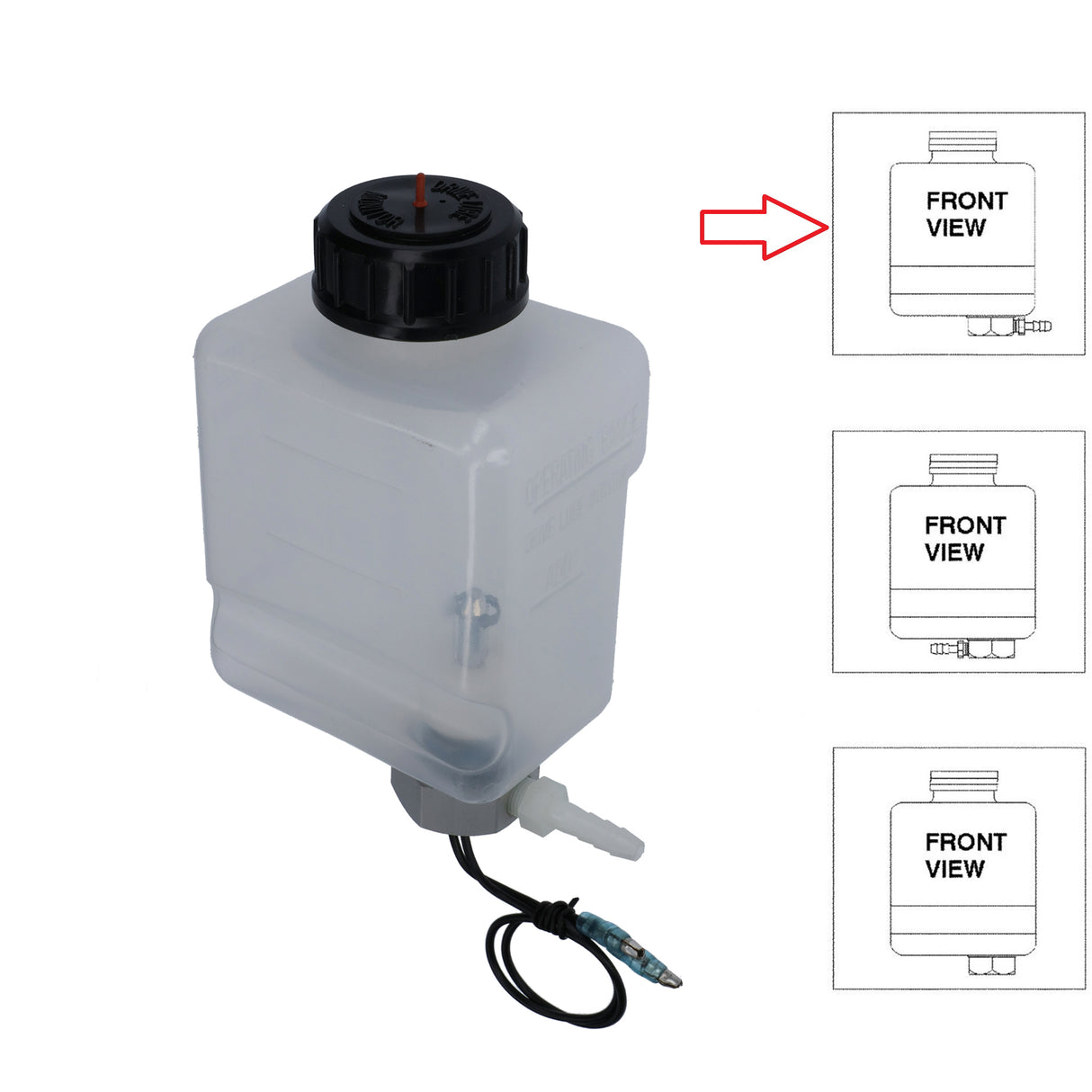 Mercruiser Ölbehälter Reservoir Assembly, Ersatzteil für Bootsölversorgung, originale Qualität - (Optional mit Anschlüsse)