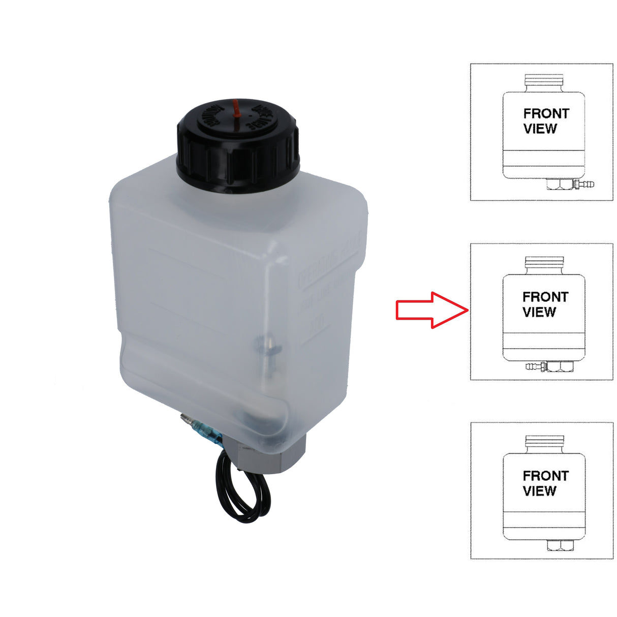 Mercruiser Ölbehälter Reservoir Assembly, Ersatzteil für Bootsölversorgung, originale Qualität - (Optional mit Anschlüsse)