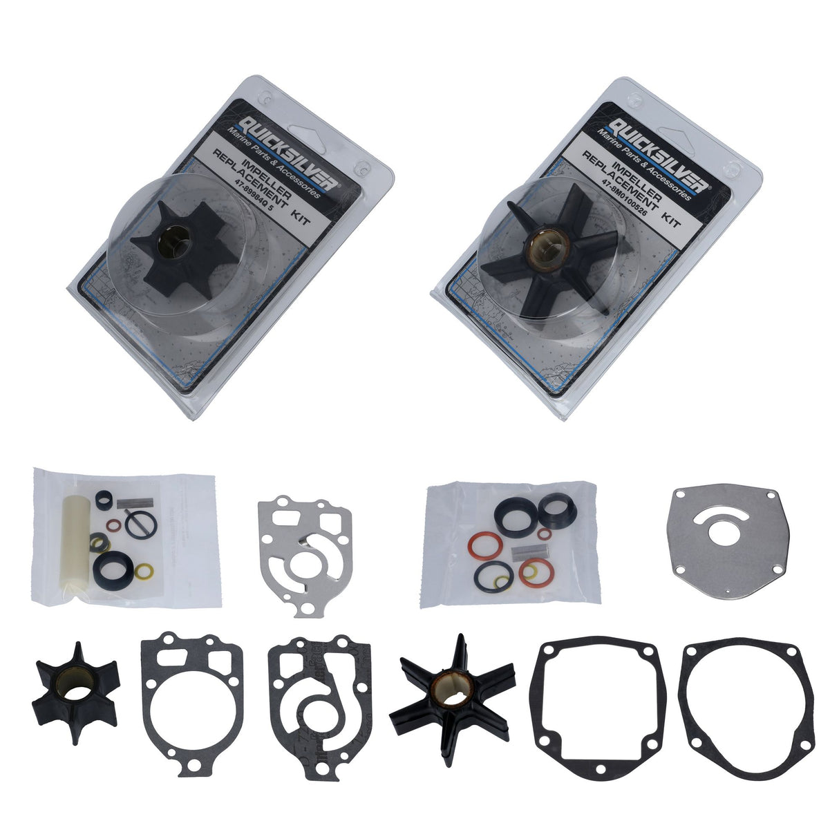 Mercury Impellerset für Mercruiser Alpha One, original Ersatzteil, passend für diverse 4- und 6-Zylinder Modelle - (Optional mit Anschlüsse)