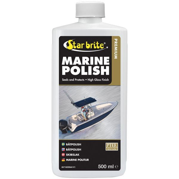 Star brite Premium Marine Polish Hochglanz-Politur für GFK, Metall und Lack, 500 ml
