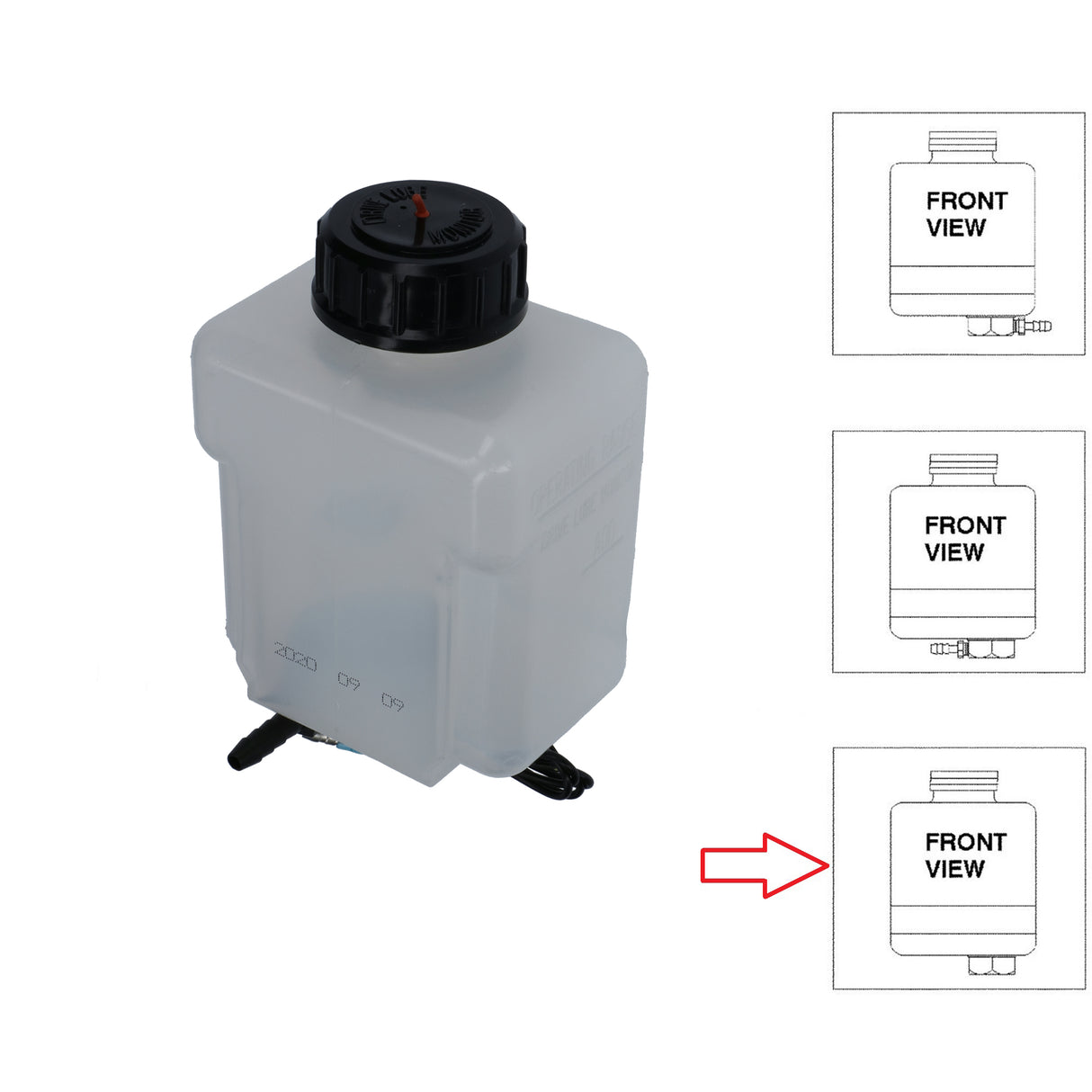 Mercruiser Ölbehälter Reservoir Assembly, Ersatzteil für Bootsölversorgung, originale Qualität - (Optional mit Anschlüsse)