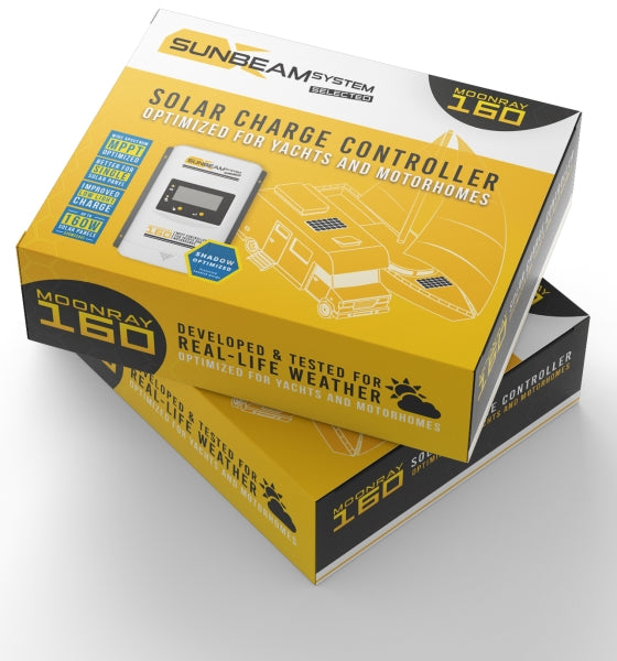 SUNBEAMsystem MPPT charge controller MoonRay 160W/320W, solar charge controller, maximum performance in any weather