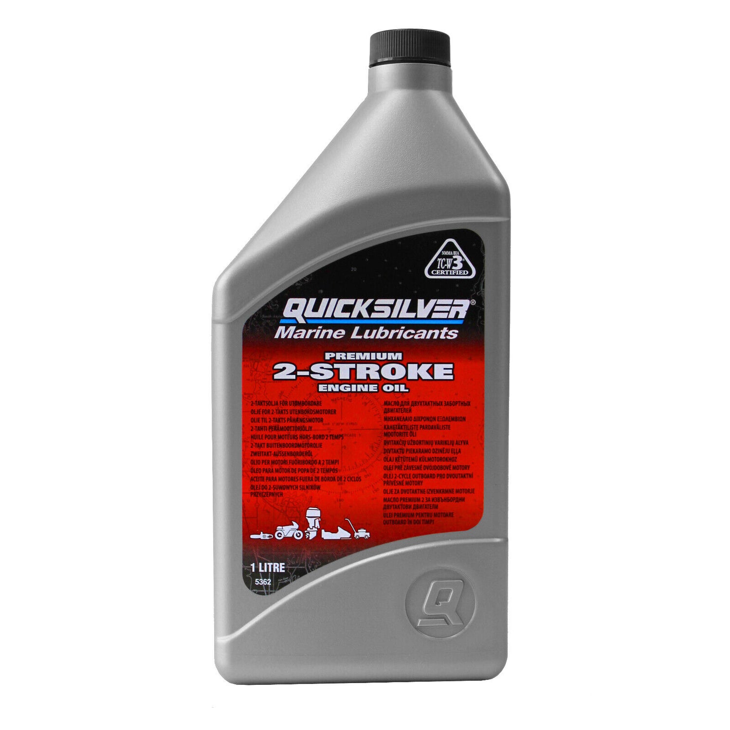 Mercury Quicksilver Premium 2-Takt Motoröl für Außenborder - 1 L / 4 L