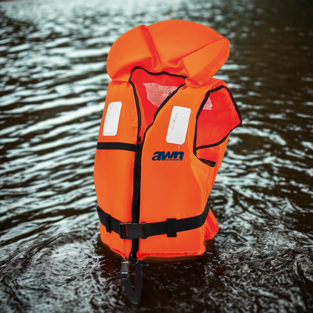 awn Rettungsweste OB-Edition, 100N, ISO 12402-4, für Kinder & Erwachsene, hohe Sichtbarkeit und Komfort - 15 - ab 90 kg