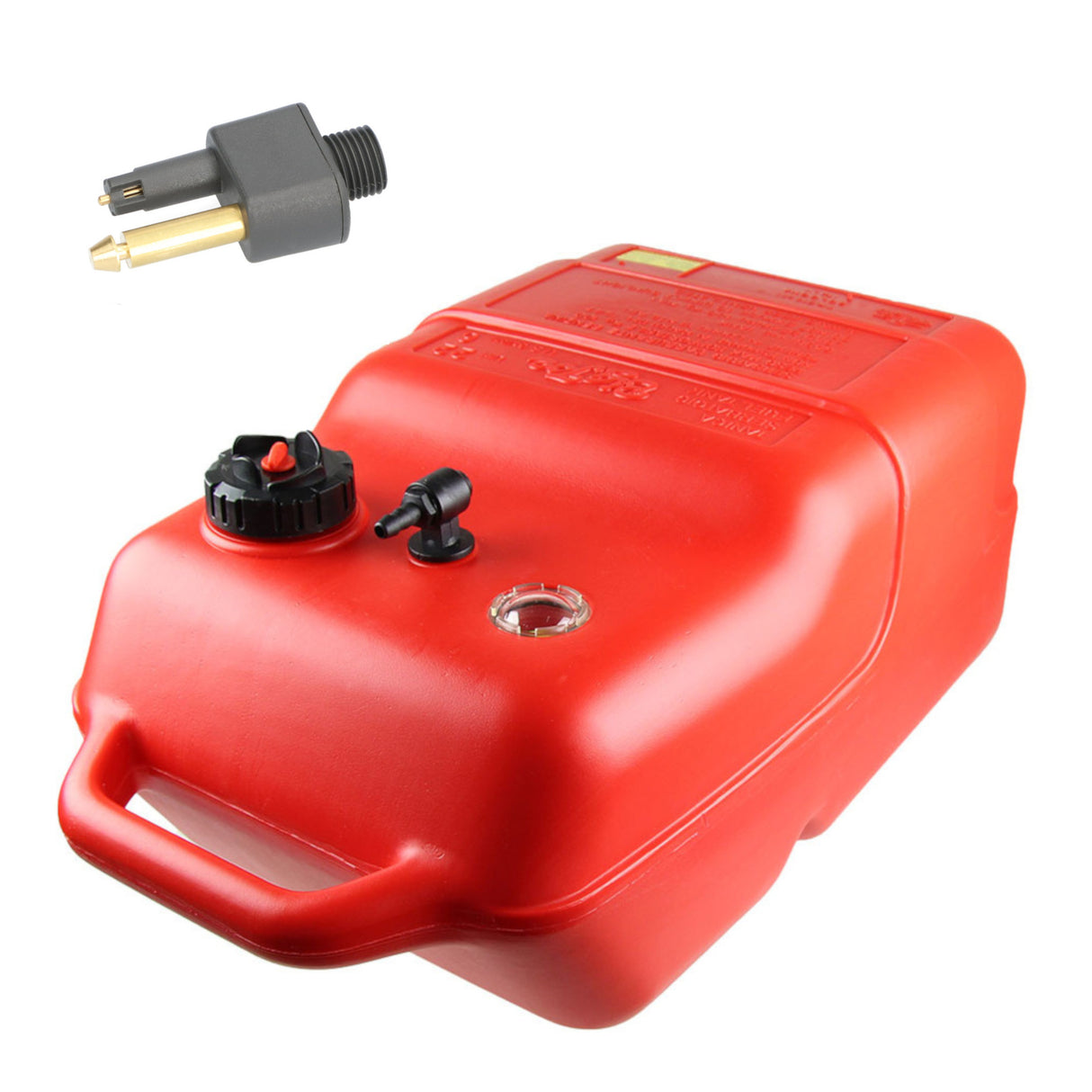 Big Joe 22-liter fuel tank with level indicator for Mercury/Mariner outboards, HDPE with safety cap, including connection adapter - (optional with hose)