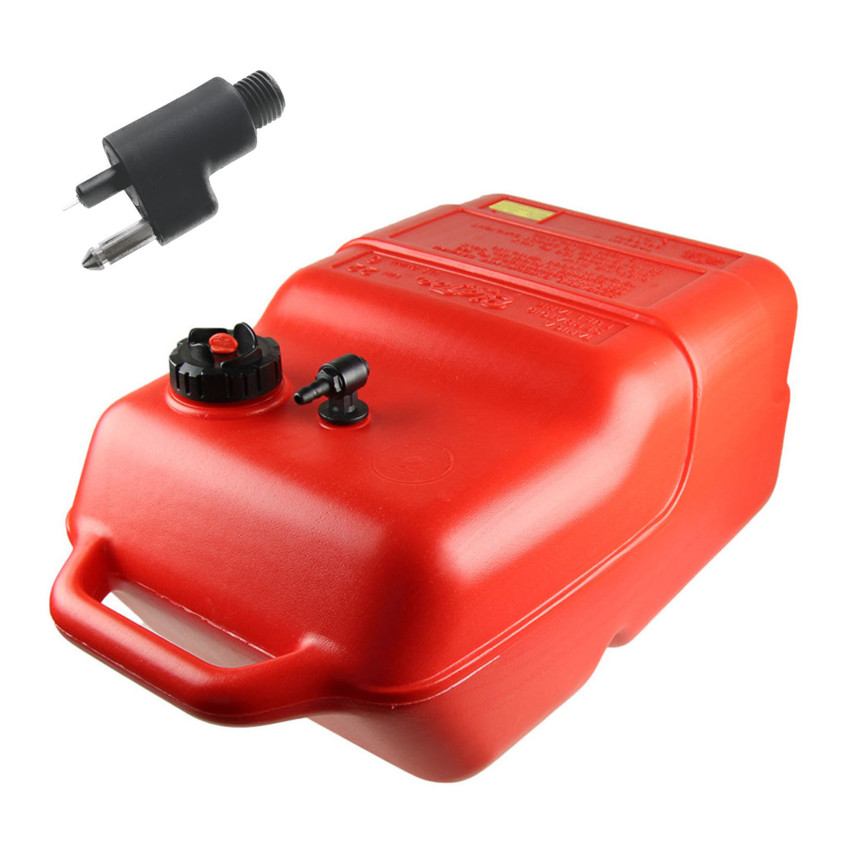 Big Joe 22-liter HDPE fuel tank with Johnson/Evinrude connection, with safety cap and vent screw - (optional with hose)