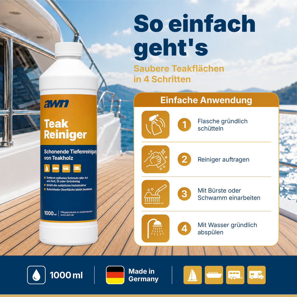 awn Teak Reiniger, 1 Liter