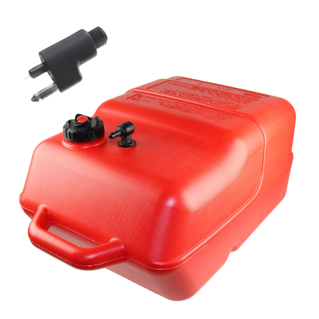 Big Joe 30 litre fuel tank with Johnson/Evinrude connection, HDPE with safety cap and vent screw - (optional with hose)