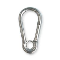 Karabinerhaken mit Öse Edelstahl 4 mm