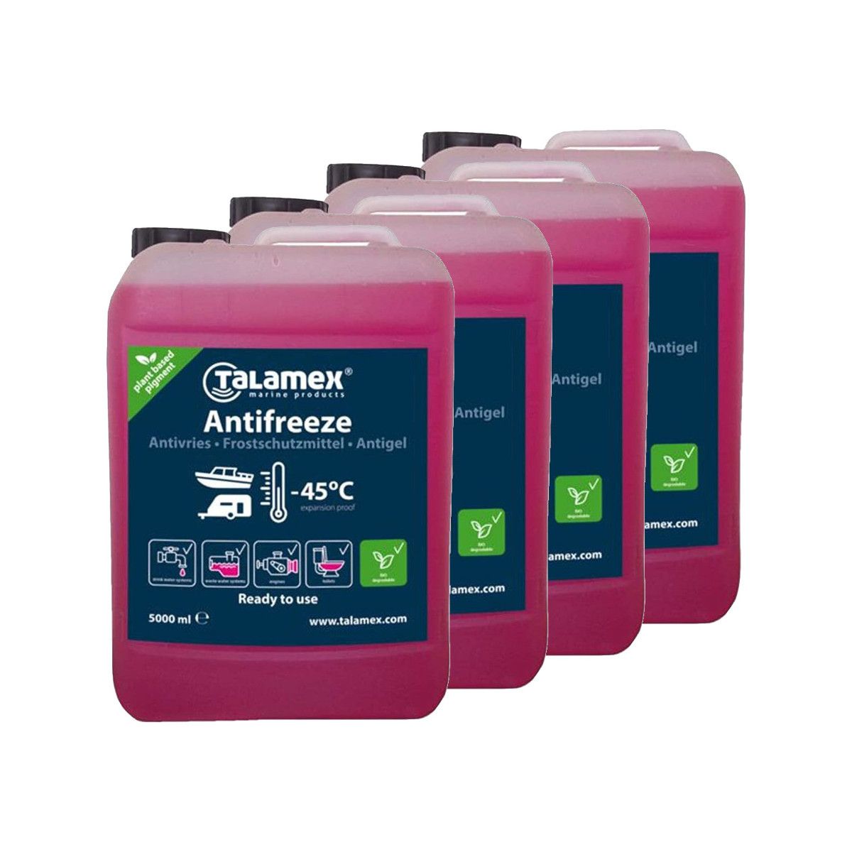 Talamex Frostschutzmittel Anti Freeze für Trink-, Kühl- & Motorsysteme, 5 Liter