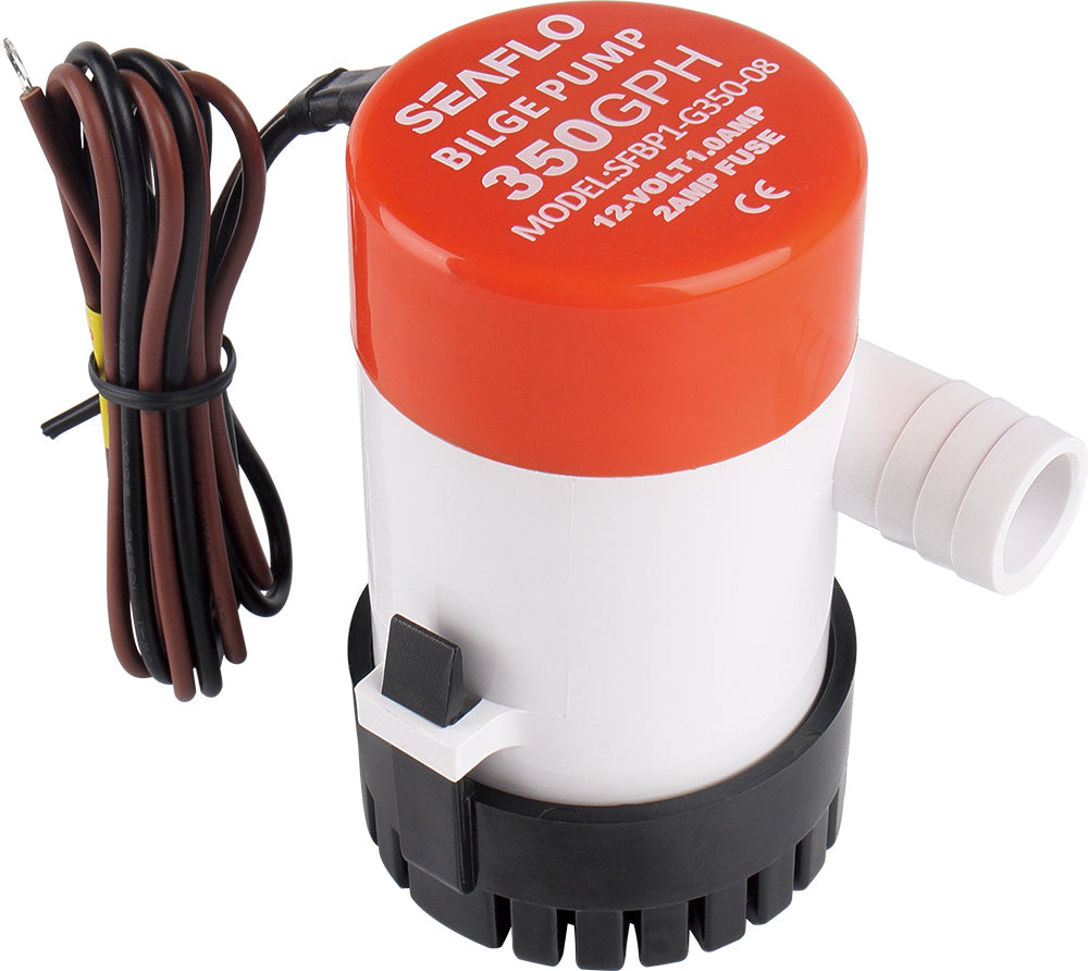 SEAFLO ® Bilge Pump 350-1100 GPH, 12V, Corrosion-Resistant, Easy-Clean Housing Strainer - 350 - 1100 GPH
