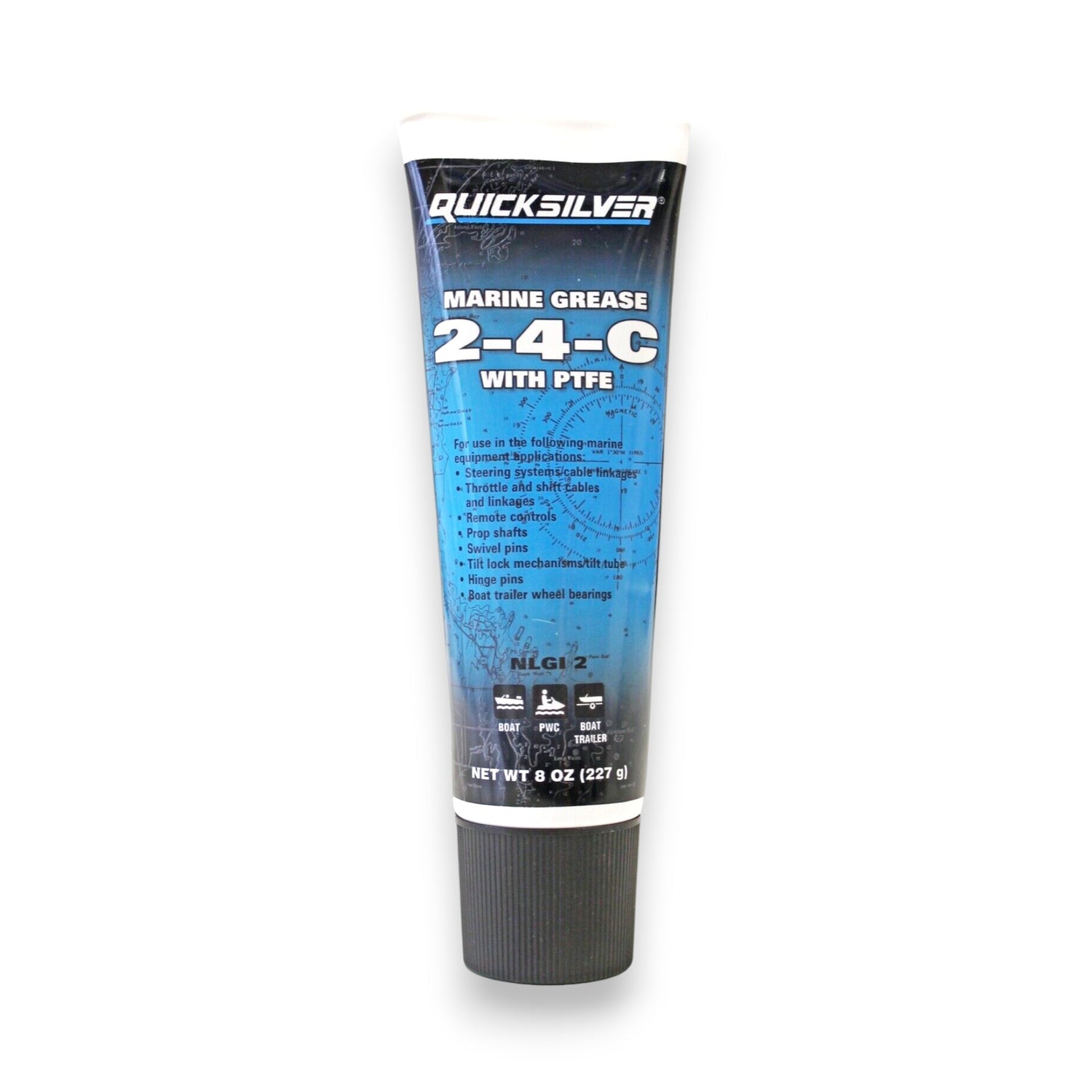 Quicksilver Marine Grease Mehrzweck-Schmiermittel Wasserbeständig PTFE-Bootsfett 227g Tube