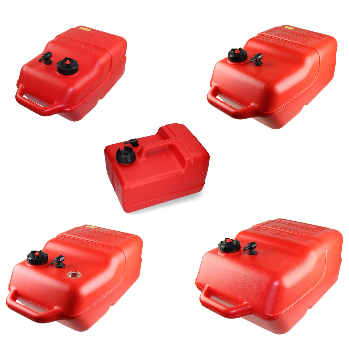 Kraftstofftank HDPE, 8mm Anschluss, ISO-zertifiziert mit Sicherheitsverschluss und Entlüftungsschraube - (Optional mit Füllstandsanzeige)