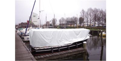 awn high-performance tarpaulin 260 g/m² 6m x 12m extremely tear-resistant, boat tarpaulin, reinforced edges