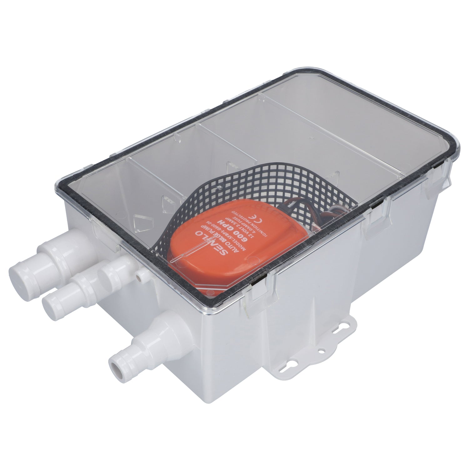 SEAFLO ® Automatik Duschpumpensystem Sahara 600/750 GPH, wasserdichte Abwasserpumpe, wartungsfreundlich für Boot und Caravan - (Optional mit 12V)