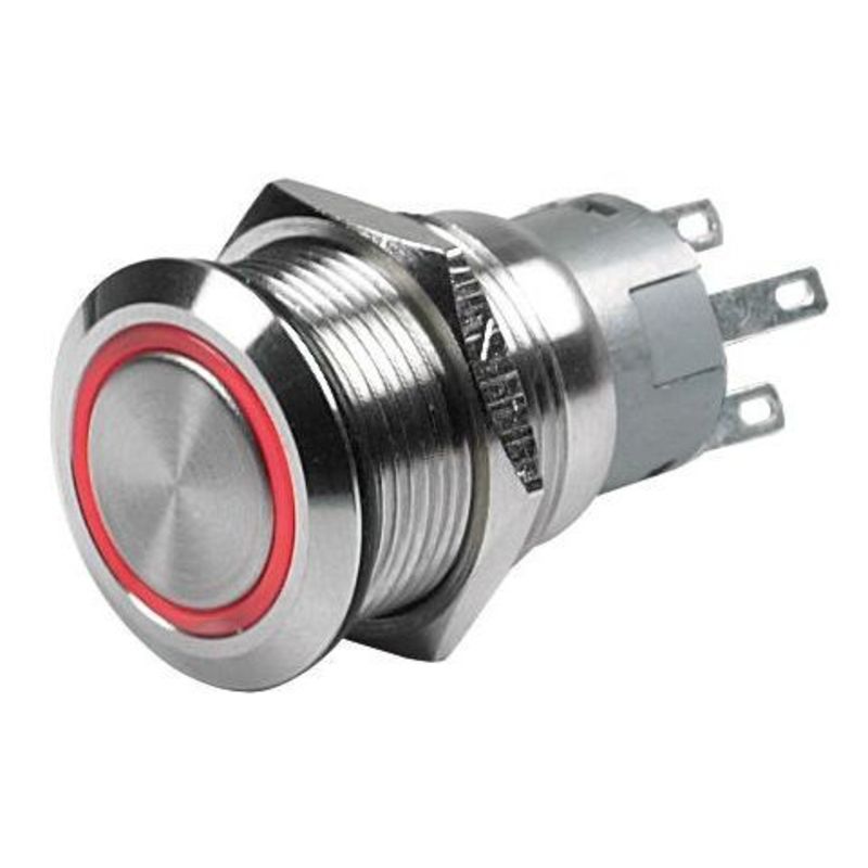 Hella Tastschalter 24V mit roten LED Leuchtring