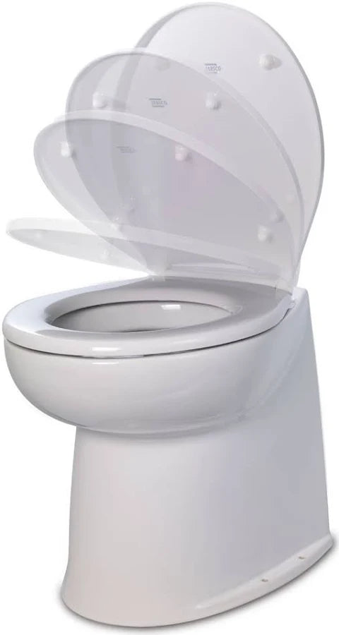 Jabsco Deluxe Flush Bordtoilette 12V 17", Soft-Close WC
