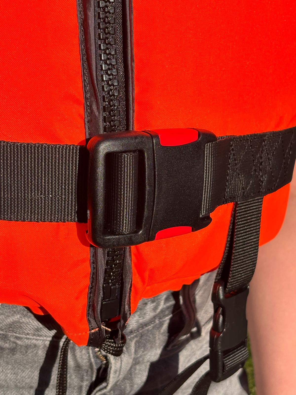 awn Rettungsweste OB-Edition, 100N, ISO 12402-4, für Kinder & Erwachsene, hohe Sichtbarkeit und Komfort - 15 - ab 90 kg