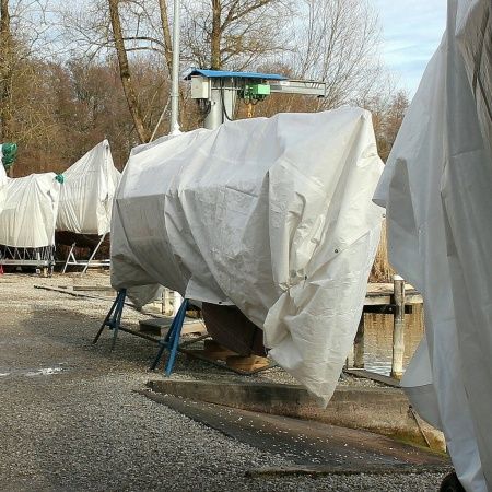 awn Hochleistungs-Abdeckplane, 260 g/qm 2,5x5m Bootsplane, extrem reißfest, UV-stabilisiert
