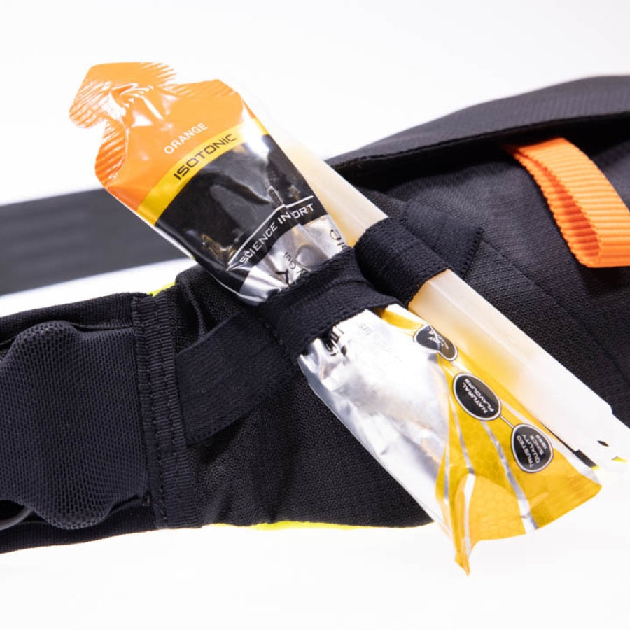 SECUMAR FREE 100, Hüftgürtel für Schwimmer & SUP, 100N Auftrieb, manuelle Auslösung, CE, mit CO₂-Patrone, schwarz/orange