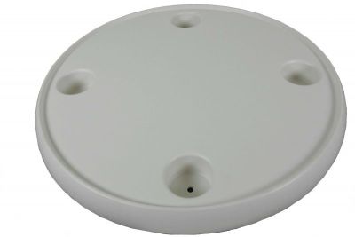 Round weatherproof plastic table top Ø 60 cm, table top, 4 integrated cup holders