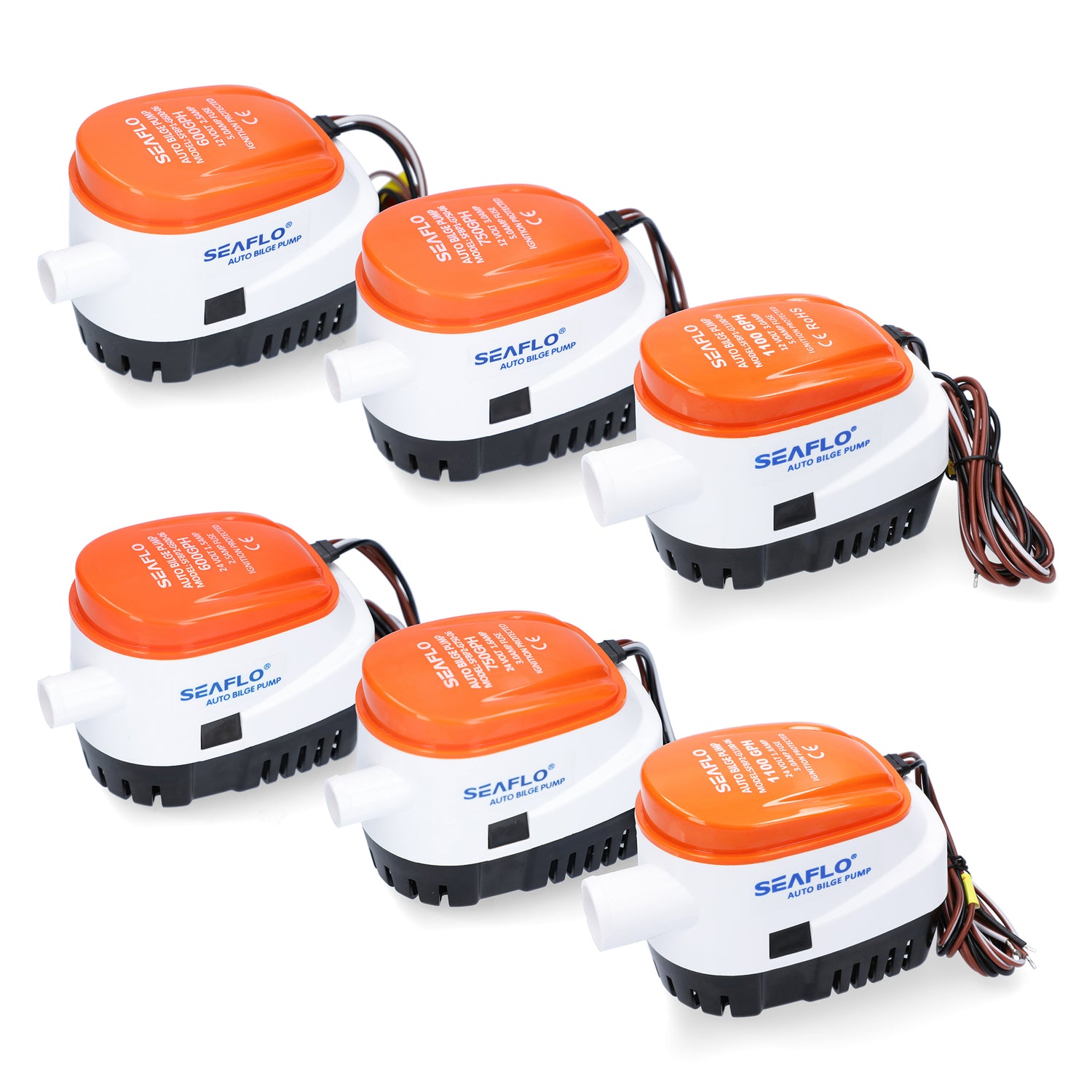 SEAFLO® Automatik Bilgepumpe Sahara - Zuverlässige Entwässerung, wartungsfreies Pumpensystem, ideal für Boote -