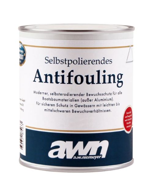 awn Self-polishing antifouling – Efficient antifouling, underwater coating, easy application and long-lasting effect - 0.75 - 2.5 l blue, red, black