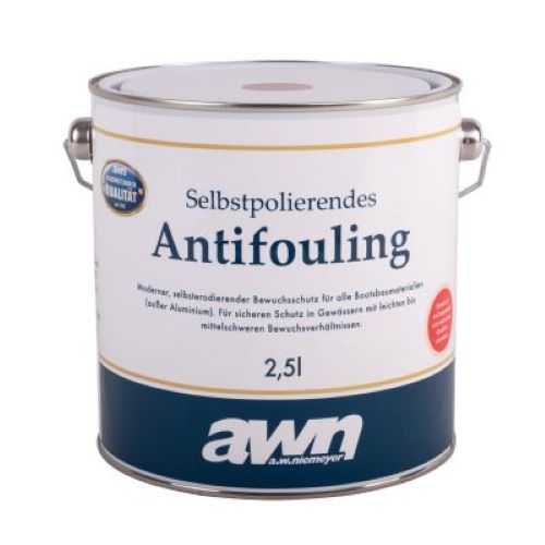 awn Self-polishing antifouling – Efficient antifouling, underwater coating, easy application and long-lasting effect - 0.75 - 2.5 l blue, red, black