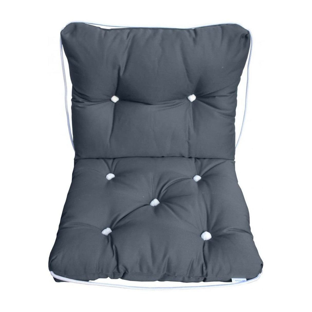 Awning Kapok cushion 45 x 76 cm – Water-repellent, lightweight, ideal as a seat and back cushion for boats – red, burgundy-red, light grey, grey, white, dark blue, blue, dark green, navy-white