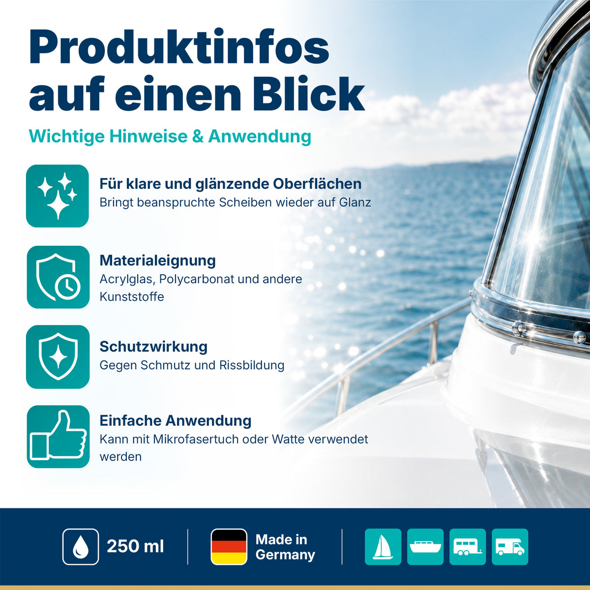 awn Acrylglas Kratzer Entferner, entfernt Kratzer und Verfärbungen, für Acrylglas und Polycarbonat, 250 ml