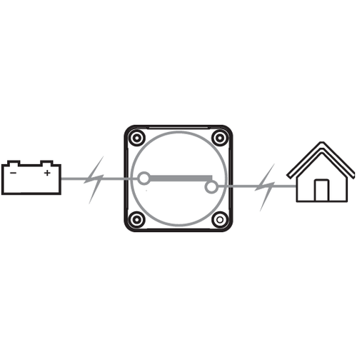 BEP Batterieschalter On/Off 400A, Batterieschalter wasserdicht IP66, einfache Installation mit ergonomischem Design