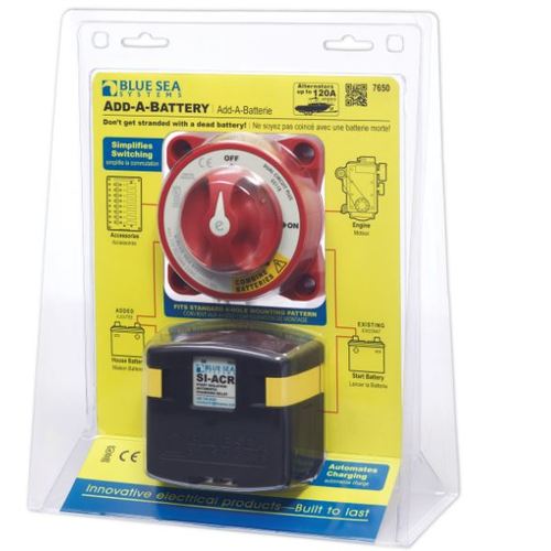 Blue Sea Batterie-Management-Kit 120A, Dual Circuit Plus Batterietrennsystem, Einfaches Batterieladen
