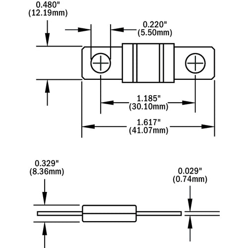 Blue Sea Sicherung 30 Ampere, AMI/MIDI, schnelle Sicherung korrosionsbeständig 2er-Pack