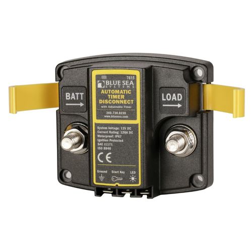 Blue Sea Automatische Timer-Trennung 12V Batterierelais, Batteriesparer, Timer 15-240 Min USP: Vielseitige Batterieisolierung