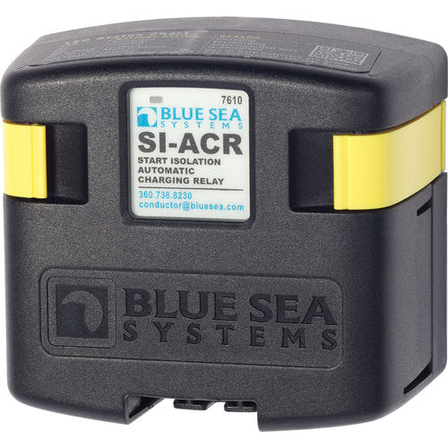Blue Sea Automatic Charging Relay 12/24 Volt, Battery Isolator, Ignition-Proof and Hermetically Sealed