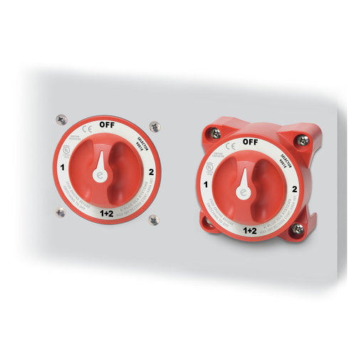 Blue Sea Batterieschalter Dual Circuit Plus, Batterieschalter, Zündgeschützt für Benzinboote