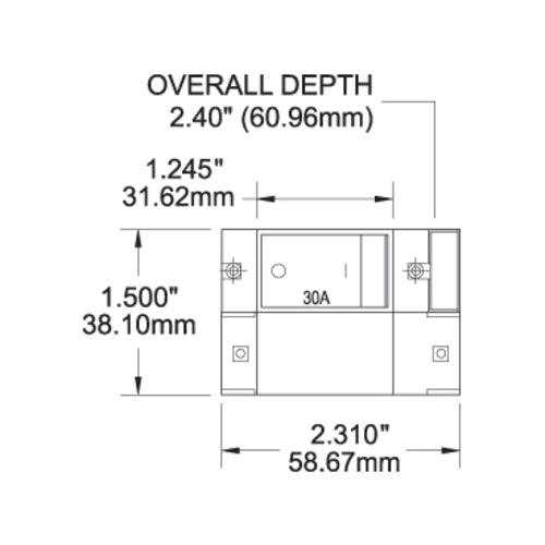 Blue Sea Leistungsschalter 10 A, Wippschalter, Trip Free Design und internationale Symbole