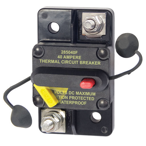 Blue Sea 40A Circuit Breaker, Ignition-Proof and Weather-Resistant