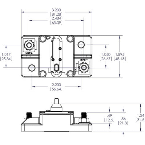 Blue Sea 40A Circuit Breaker, Ignition-Proof and Weather-Resistant