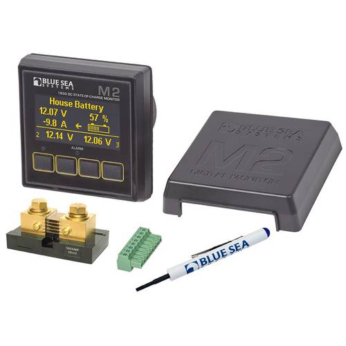 Blue Sea Multimeter DC-Multimeter Batteriezustandsmessung, Spannungsmessgerät, programmierbare Shunt-Verhältnisse
