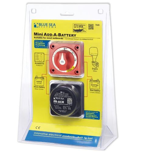 Blue Sea Batterie-Management-Kit 65A, Dual Circuit Plus™ Add-A-Batterie-System, automatische Umschaltung & effiziente Ladung