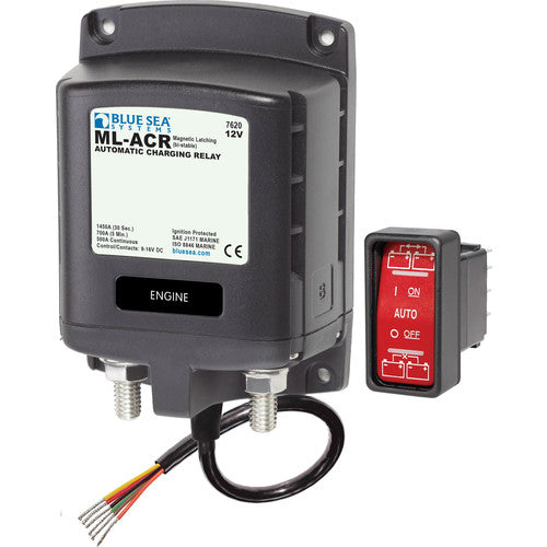 Blue Sea Relais Automatisches 500A Lade- und Entlade-Relais, Batterietrennrelais, Niedriger Stromverbrauch