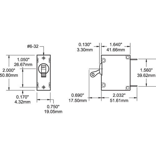 Blue Sea circuit breaker 15A, circuit breaker circuit protection, industry standard design
