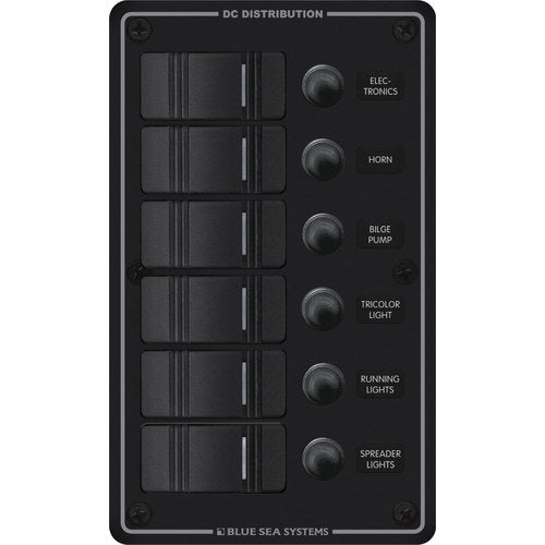 Blue Sea Leistungsschalterfeld, wasserbeständig, IP66-Schutz, zündgeschützt, geeignet für Flybridge
